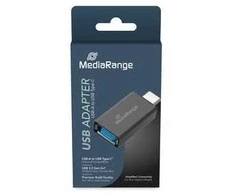 Adapteris USB MediaRange MRCS216 USB-A - USB-C Juodas (MRCS216)