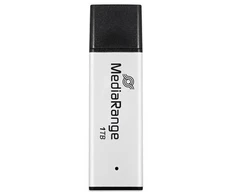 Pendrive MediaRange MR1905-1 1TB Juodas, Sidabrinė