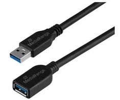 Kabelis USB MediaRange USB-A - USB-A 5 m Juodas (MRCS241)
