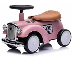 Megaleg Mortiz klasikinis retro stiliaus vaikščiojantis automobilis, rožinis