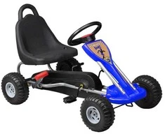 „MegaLeg“ pedalų gokartas vaikams nuo 3 iki 5 metų, mėlynas