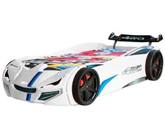 Megaleg „Speedy 4WD“ automobilio lova su LED žibintu, balta