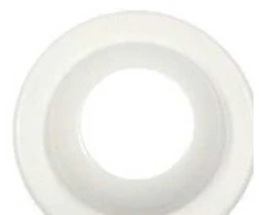 Bjrn Hammer Įvorės žiedas, plastikinis, baltas, 1"