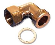 Megatherm Prijungimo detalė, kampinė, 3/4" x 1/2", chromuota