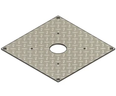 MELBYE E-Foundation adapterinė plokštė EV įkrovikliui, 450x450, K 110Ø