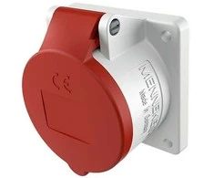 Mennekes Tiesus raudonas skydinis lizdas 32A 400V IP44 (MEN3451)