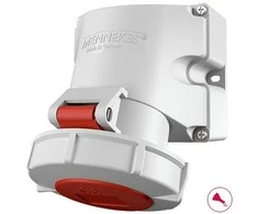 MENNEKES 9382, 5P, 6 val., baltas, IP67, DE, VDE, CN, CQC, 400 V