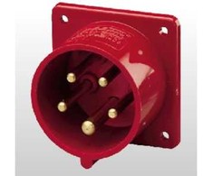 MENNEKES 1409, 5P, Raudona, IP44, 400 V, 32 A, 50 - 60
