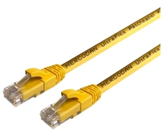 Mercodan 371215050, 5 m, Cat6, U/UTP (UTP), RJ-45, RJ-45, Geltonas