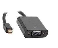 Mercodan 865010, 0,2 m, „Mini DisplayPort“, VGA (D-Sub), kištukas, lizdas, juodas