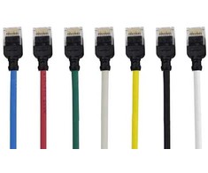 Mercodan Kabelis sieciowy RJ-45, Cat.6a, U/UTP, LSZH, Slim, žalia, 0.25 m (371926002)