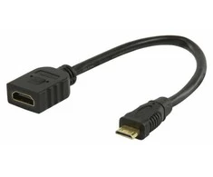 Mercodan 565067, 0,2 m, HDMI C tipo (mini), HDMI A tipo (standartinis), juodas