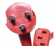 Coferro Cables „Mercodan“ – maitinimo kabelis – IEC 320 EN 60320 C13 – AC 250 V – 3 m – raudonas