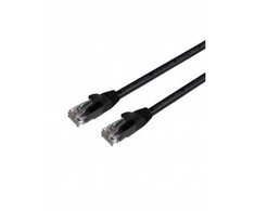 Mercodan „UltraFlex“ jungiamasis kabelis CAT6 UTP, 10 m, juodas, LSZH be halogenų, AWG26, varis, FLUKE testuotas, 10 m, Cat6, U/UTP (UTP), RJ-45, RJ-45, juodas