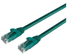 Mercodan 371216075, 7,5 m, Cat6, U/UTP (UTP), RJ-45, RJ-45, Žalias