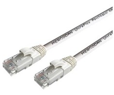 Mercodan „UltraFlex“ jungiamasis kabelis CAT6 UTP, 2,0 m, baltas, LSZH