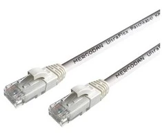 Mercodan „UltraFlex“ jungiamasis kabelis CAT6 UTP, 2,0 m, baltas, LSZH