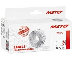 METO Kainų etiketės 9506162 Galima vėl nuimti Etiketės plotis: 26 mm Etiketės aukštis: 12 mm Baltos 1 vnt.