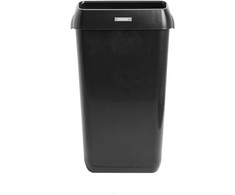 Katrin šiukšliadėžė su dangčiu, 25 l, stačiakampė, plastikinė, juoda, rankinė, 330 mm