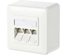 METZ CONNECT C6Amodul 3 port 180° modulis AP, grynai baltas