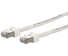 METZ CONNECT fasadinis kabelis, 0,3 m, Cat6, S/FTP (S-STP), RJ-45, RJ-45, baltas
