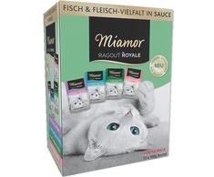 Kačių Maistas - MIAMOR Ragout Royale Suaugusiųjų Mišinys padaže 12x100g Be Grūdų