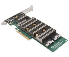 Šakotuvas Kontroler Microchip Adaptec SmartRAID Ultra 3258-16i /e 8GB SAS/NVMe 16 Port PCIe x16 24 Gbps žemo profilio