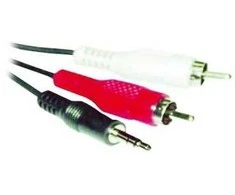 „Microconnect AUDLC10G“, 3,5 mm, kištukas, 2 x RCA, kištukas, 10 m, juodas