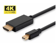 „Microconnect MDPHDMI5B-4K“, 5 m, „Mini DisplayPort“, HDMI A tipo (standartinis), kištukas, kištukas, tiesus