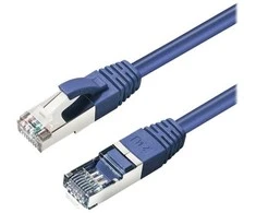 MicroConnect CAT6A S/FTP 0,25 m mėlynas LSZH ekranuotas tinklo kabelis, LSZH,