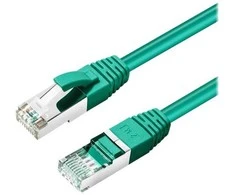 MicroConnect CAT6A S/FTP 1 m žalias LSZH ekranuotas tinklo kabelis, LSZH,
