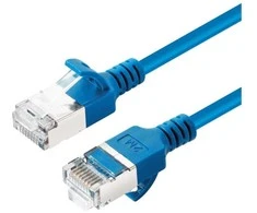 „Microconnect V-FTP6A0025B-SLIM“, 0,25 m, Cat6a, U/FTP (STP), RJ-45, RJ-45, mėlynas