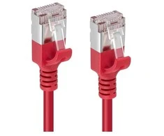 „Microconnect V-FTP6A005R-SLIM“, 0,5 m, Cat6a, U/FTP (STP), RJ-45, RJ-45, raudonas