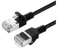 „Microconnect V-FTP6A005S-SLIM“, 0,5 m, Cat6a, U/FTP (STP), RJ-45, RJ-45, juodas