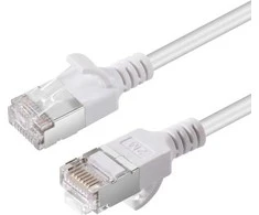 „Microconnect V-FTP6A005W-SLIM“, 0,5 m, Cat6a, U/FTP (STP), RJ-45, RJ-45, baltas