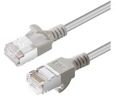 „Microconnect V-FTP6A02-SLIM“, 2 m, Cat6a, U/FTP (STP), RJ-45, RJ-45, pilkas