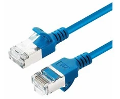 Microconnect V-FTP6A075B-SLIM, 7.5 m, Cat6a, U/FTP (STP), RJ-45, RJ-45, Mėlyna