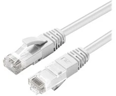 MicroConnect CAT6A UTP 1 m baltas LSZH neekranuotas tinklo kabelis,