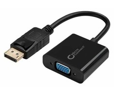 Microconnect DPVGA15CM, 0,15 m, DisplayPort, VGA (D-Sub), vyriškas, moteriškas, auksinis