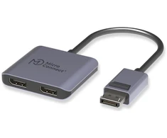 Adapteris AV MicroConnect DisplayPort į 2x DisplayPort