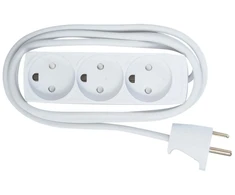 MicroConnect Rozgałęziacz 1,5 m 3 x gniazdo jungiama į tinklą wewnętrzna balta (GRU00315WDK)