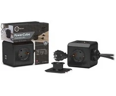 „Microconnect GRUCUBE2USB-B3“, 3 m, Vidaus sąlygoms, F tipo, F tipo, Tiesus, Juodas