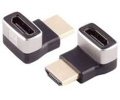 Adapteris AV MicroConnect HDMI 8k 90� angeled up F-M 8K