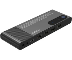 Microconnect HDMI ir USB-C KVM jungiklis, 2 prievadų, 4K Ultra HD