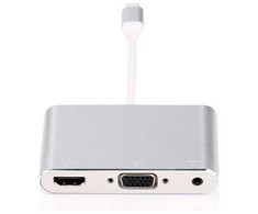 HUB USB MicroConnect Microconnect LIGHT-HUB4 huby i koncentratory Lightning 480 Mbit/s Sidabrinė