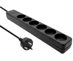 „Microconnect MC-GRU0610DKB“, 10 m, Vidaus sąlygoms, K tipas, K tipas, Tiesus, Juodas