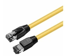 „Microconnect MC-SFTP803Y“, 3 m, Cat8.1, S/FTP (S-STP), RJ-45, RJ-45, geltonas