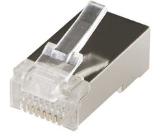 „MicroConnect“ modulinė RJ45 Cat6 FTP paprasta jungtis, 100 vnt.