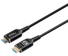 Microconnect optinio pluošto HDMI 2.0 kabelis 15 m, HDMI A tipo (standartinis), HDMI A tipo (standartinis), 4096 x 2160 pikselių, 3D, juodas