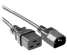 MicroConnect Maitinimo laidas C19- C14 2m Juoda